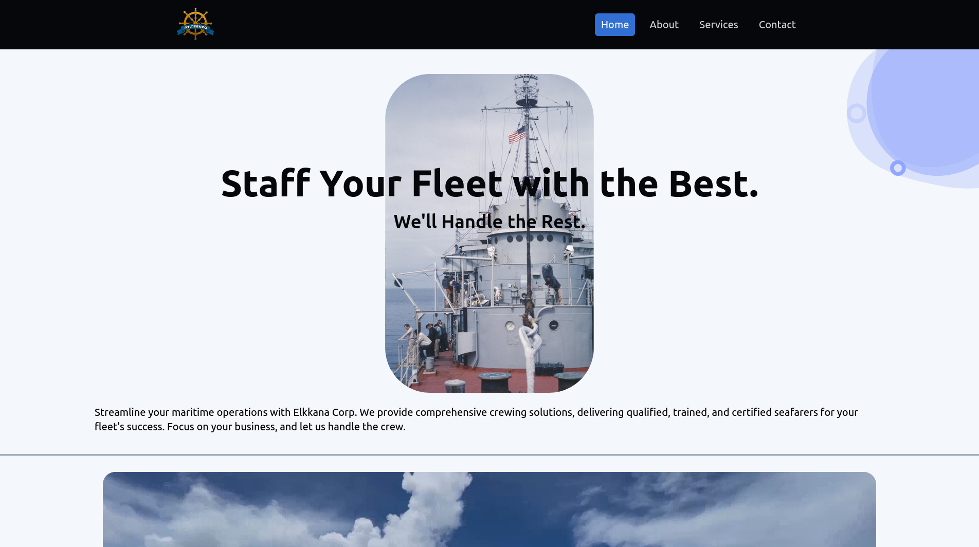 Ship Crewing Agency Website